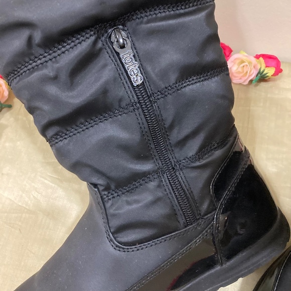 NWT Totes Waterproof Black Boots "Caroline 2" 10M - Picture 13 of 16